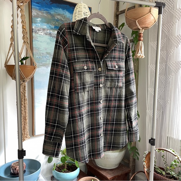 In The Style exclusive oversized check shirt in green multi - Picture 8 of 8